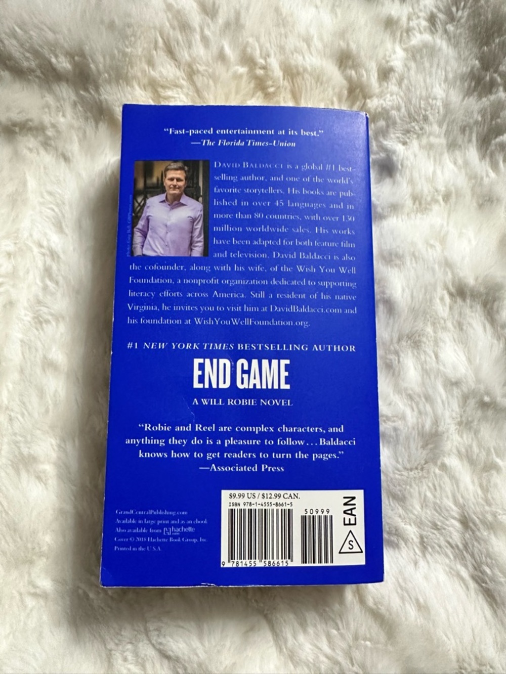 "End Game" By David Baldacci - Paperback Novel - Blue Cover - Picture 2 of 3